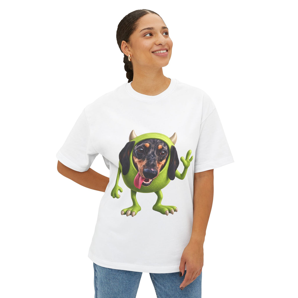 Dachshund Monster Tee — Cute Funny Dog Face Graphic Shirt