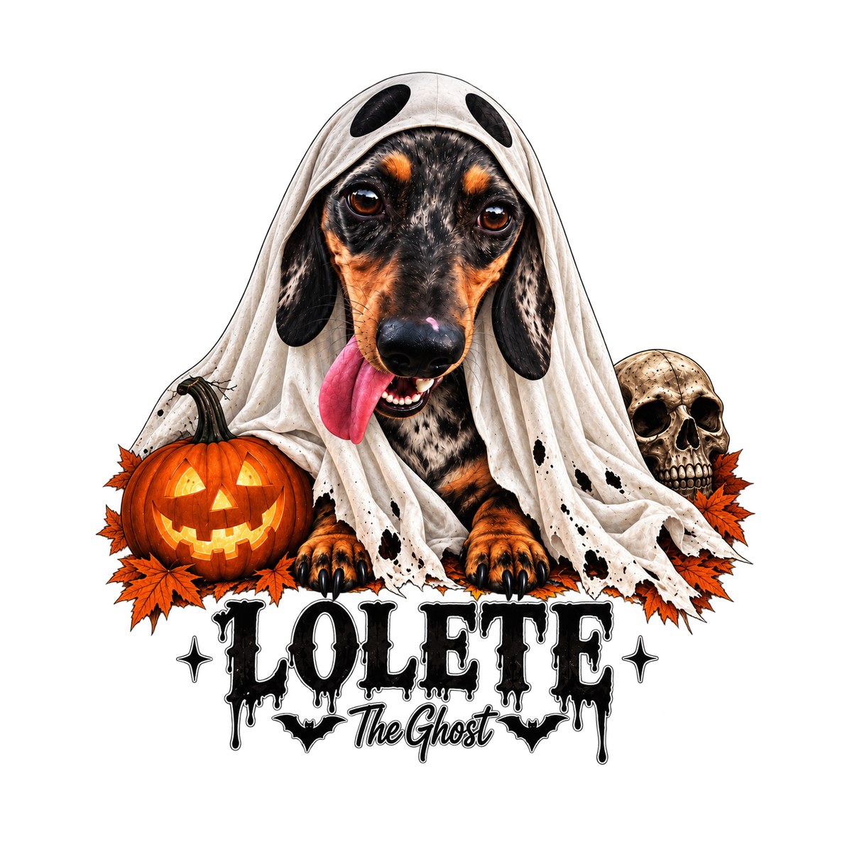THE GHOST design with the pet's name