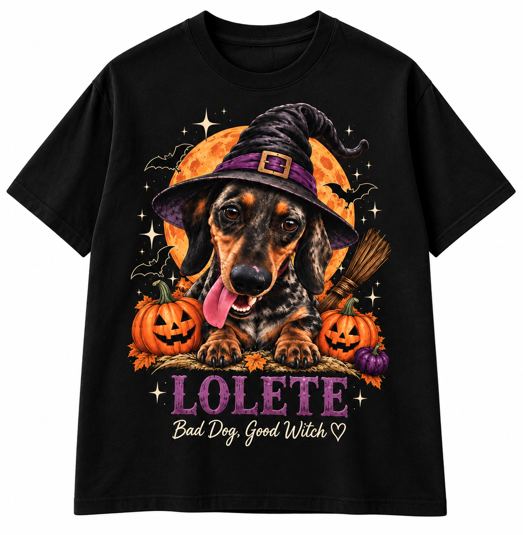 THE WITCH — Camiseta Halloween Personalizada con tu Perro