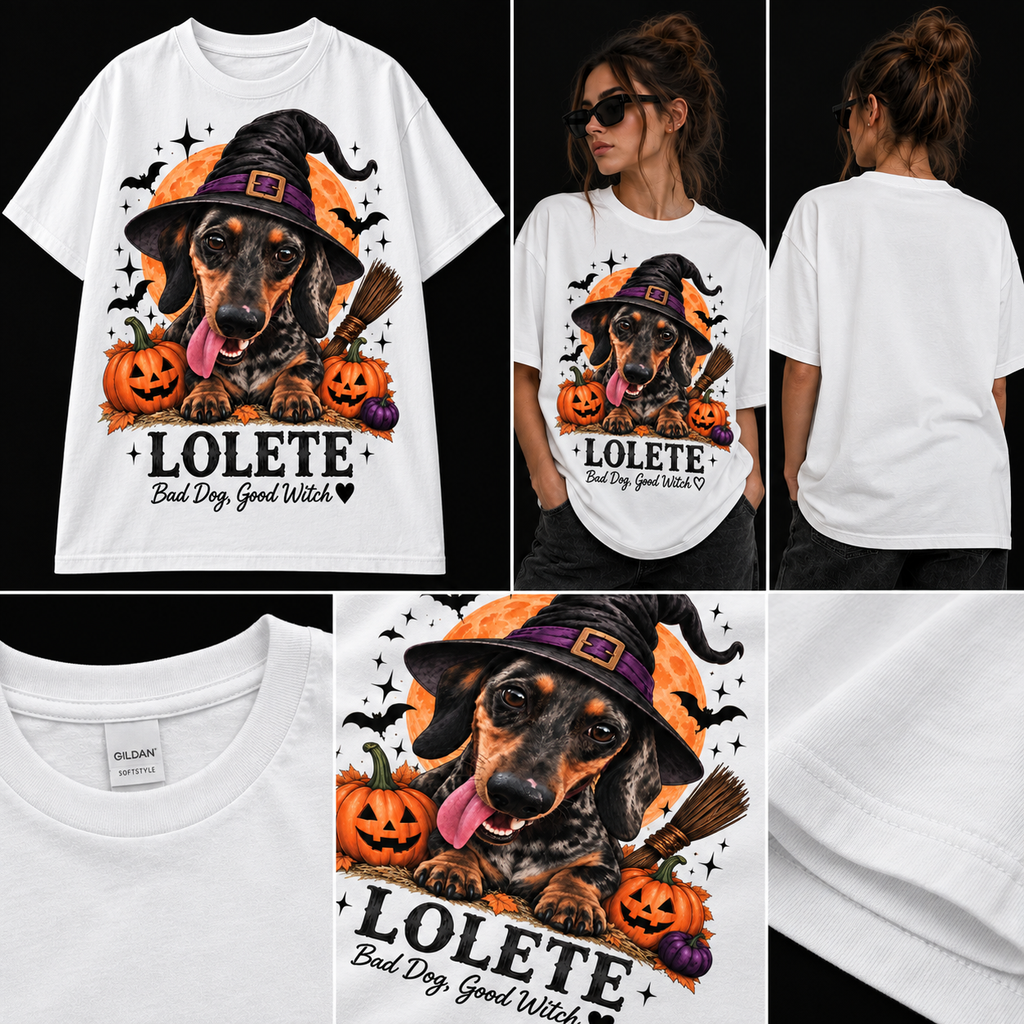 THE WITCH — Camiseta Halloween Personalizada con tu Perro