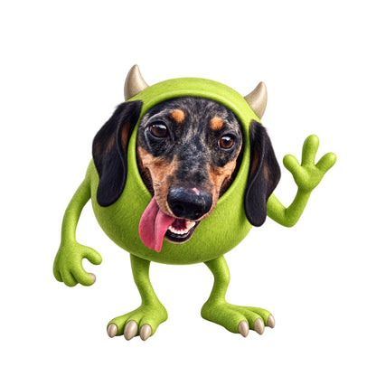 THE MONSTER SA design with the pet's name